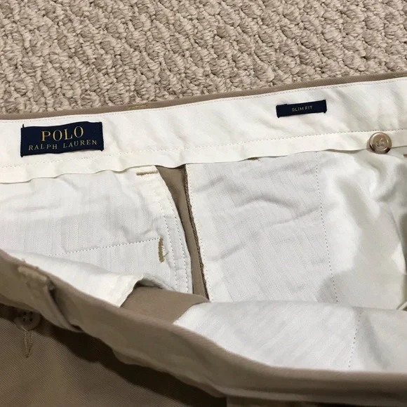 Ralph Lauren Polo Mens embroidered Boating KH Pants - Picture 5 of 6